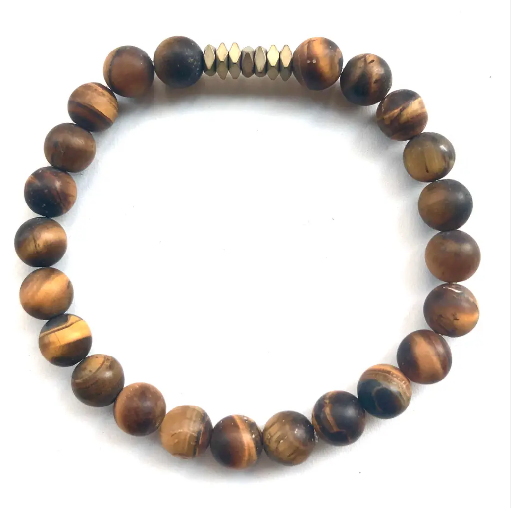 Scotty- Men's Beaded Stone Bracelet