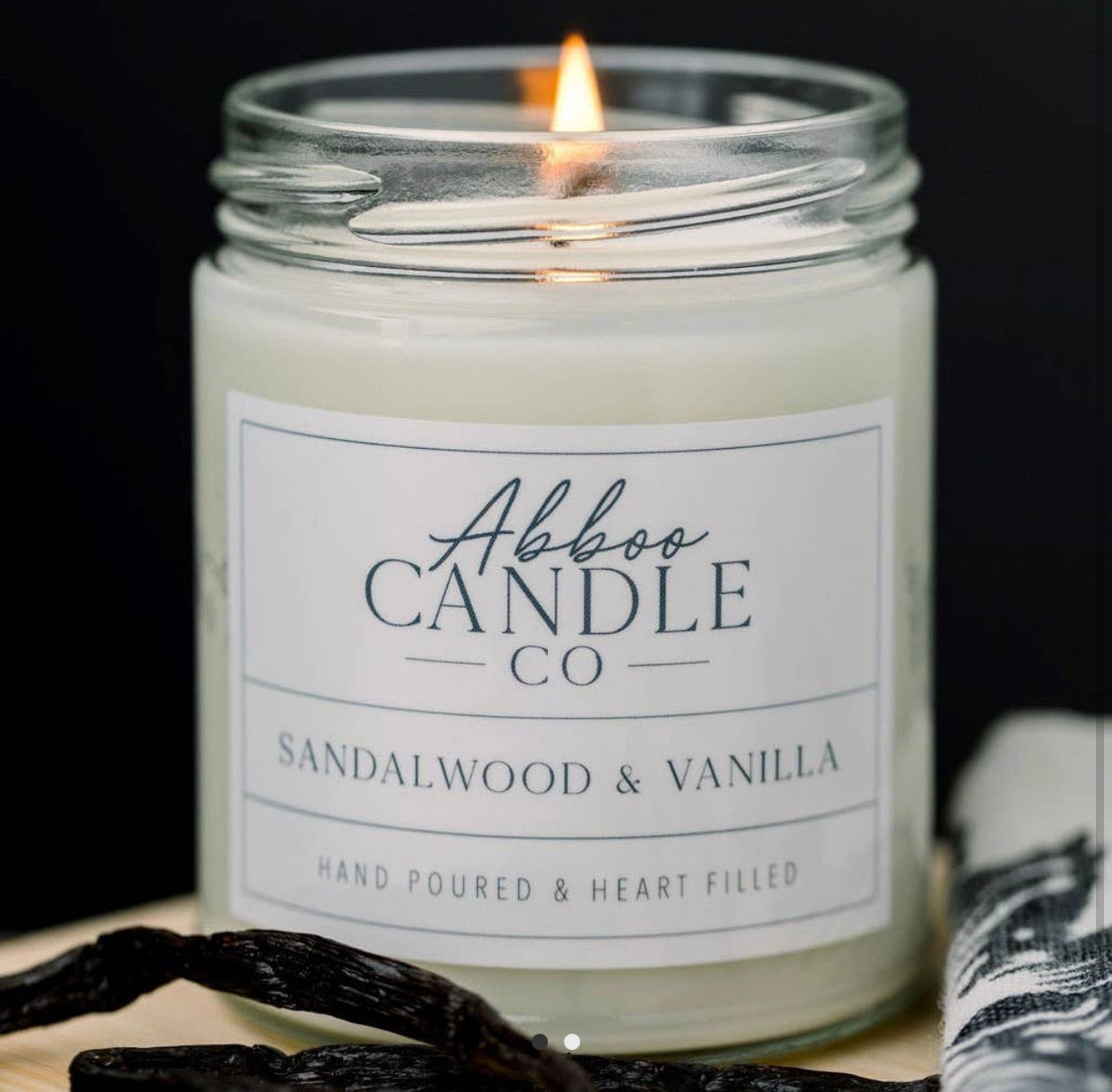 Sandalwood & Vanilla Soy Candle